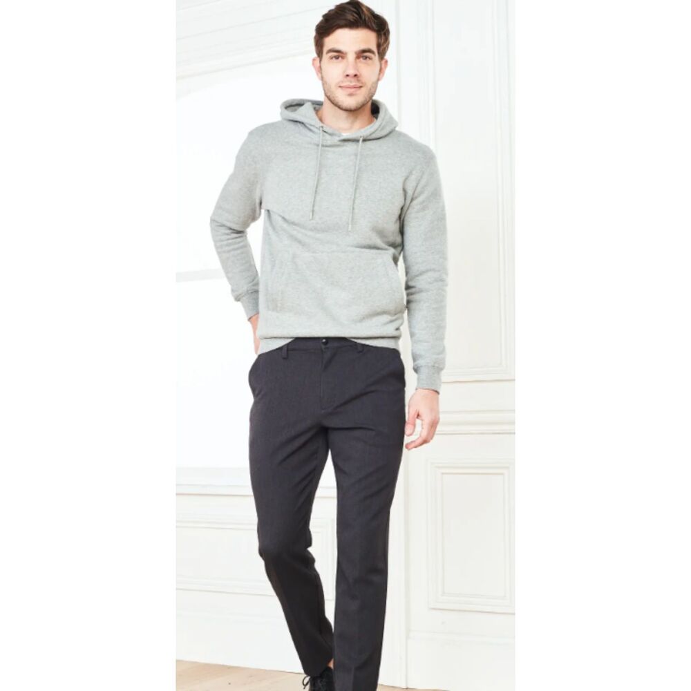 Quince Charcoal Stretch Twill Athletic Taper Performance Commuter Golf Pant 36